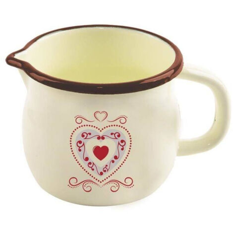 Tazza smaltata beige TONCA da 1,2 l