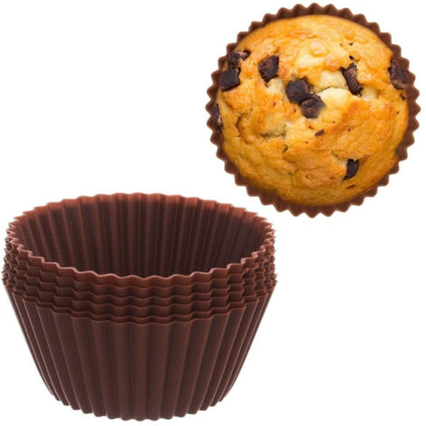 Set di 6 stampini in silicone per muffin e cupcake, 5,5 cm. (1/5)