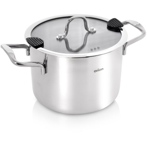 COPERCHIO PER PENTOLA IN ACCIAIO INOX PER PIANO COTTURA A INDUZIONE E GAS, 20 CM, 4,6 L (1/5)
