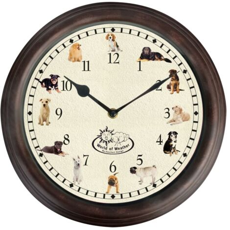 OROLOGIO DA PARETE CON SUONI TEMA CAGNOLINI 30CM