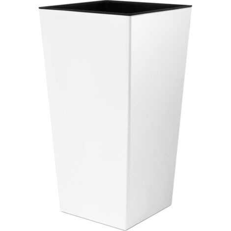 Vaso da fiori alto URBI DURS300 con inserto Bianco