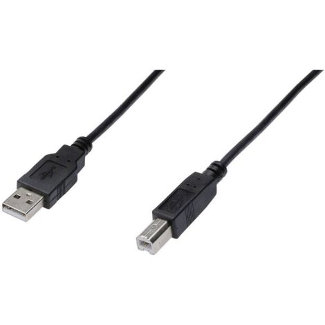 Cavo per stampante DIGITUS USB 2.0 A/M - USB B/M, 5 m, nero. (1/5)