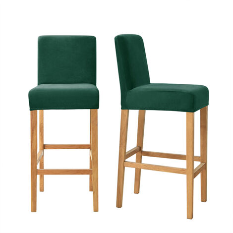 Rivestimento per sgabello da bar, velluto, verde bottiglia