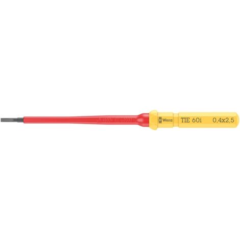 Lama sostituibile, punta per cacciavite isolata VDE, piatta, 0,4x2,5x154mm, Wera (1/5)