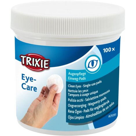 Salviette oculari Trixie Eye Care per cani e gatti, 100 pezzi. (1/4)