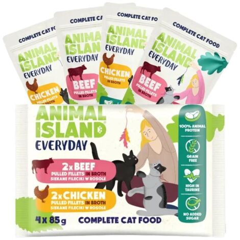 ANIMAL ISLAND Filetti di manzo/pollo 56x85g (1/3)