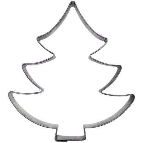 Tagliabiscotti a forma di albero di Natale in acciaio, 9,5 cm (1/3)