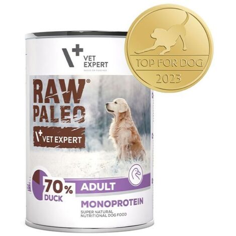 VetExpert Anatra cruda Paleo per adulti in scatola 12x400g (1/2)