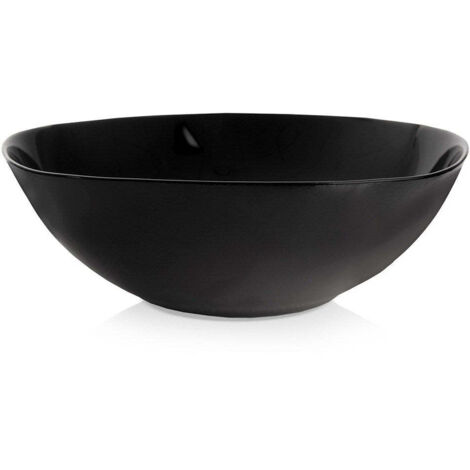 Ciotola da insalata in vetro nero LUNA 25 cm, 2 l (1/4)