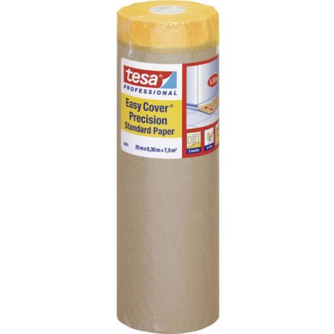 Carta protettiva per mascheratura TESA EASY COVER con nastro adesivo 25 m x 0,3 m