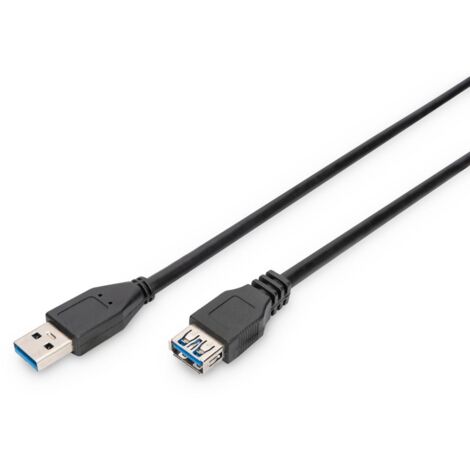 Cavo di prolunga DIGITUS USB 3.1 Gen.1 SuperSpeed 5Gbps USB A/USB A M/F Nero 3m (1/3)