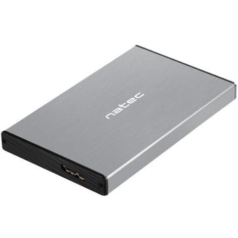 Case Natec RHINO Go USB 3.0 per HDD/SSD SATA da 2,5", grigio (1/5)