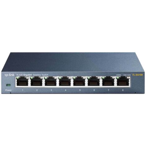 TP-link Switch TL-SG108 Non gestito Desktop 8 porte da 1 Gbps (RJ-45) Alimentazione esterna 36 mesi (1/5)