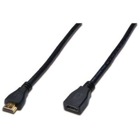 Cavo di prolunga HDMI DIGITUS AK-330201-030-S Ethernet 1.4 GOLD 3m nero (1/3)