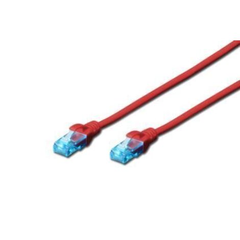 Cavo di Rete Dritto Non Schermato Cat.5E 5 mt Rosso (Dk1512050R) (1/5)