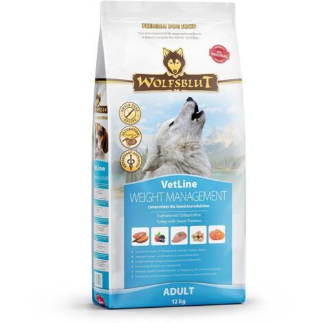 WOLFSBLUT VetLine Weight Management, cibo secco per cani, 12 kg (1/4)