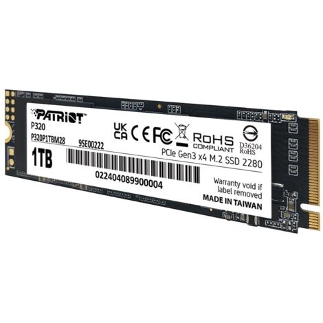 SSD Patriot Viper P320 M.2 PCI-Ex4 NVMe 512GB 3GB/s (1/5)