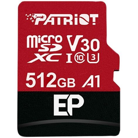 Scheda Micro SD Patriot Memory EP V30 A1 512 GBPatriot Memory (1/4)