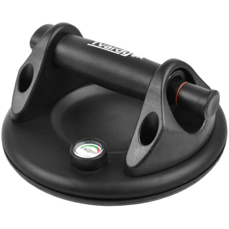 VENTOSA A VUOTO PER VETRO CON MANICO E MANOMETRO 120KG Ø200mm GEKO T01254 (1/5)