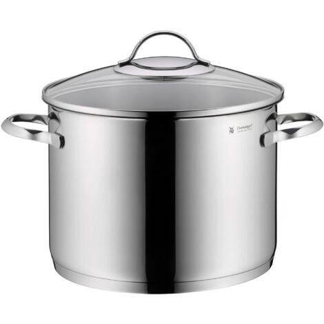 WMF Pentola per Verdure, Diametro 24 cm, Circa 8,8 l Provence Plus Coperchio in Vetro Cromargan in Acciaio Inox lucidato, Adatto a induzione, Lavabile in lavastoviglie, Inossidabile, Argento (1/5)