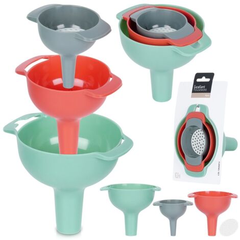 Imbuto e colino da cucina 10/8/6 cm, 4 pezzi. (1/5)