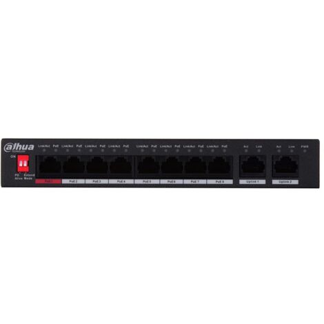 Switch PoE a 8 porte Dahua PFS3010-8ET-96-V2 (1/4)