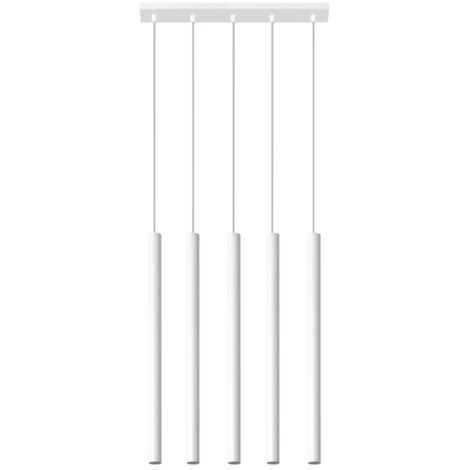 Lampada a sospensione Pastelo bianco 45x90x5cm Sollux (1/5)