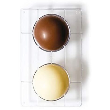 Stampo professionale per cioccolato, emisferico, diametro 10 cm (1/2)