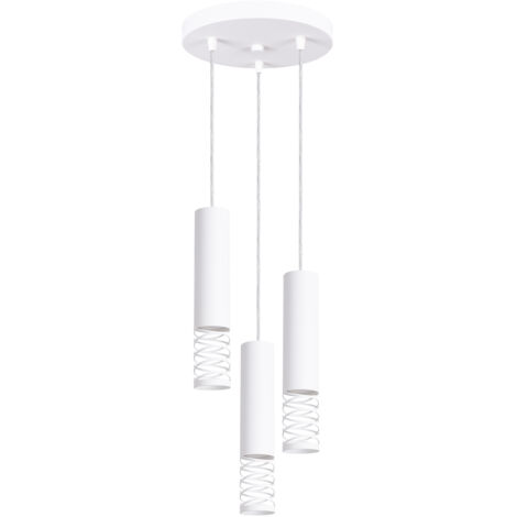Lampada a sospensione Lami bianco 25x125x25cm Sollux (1/5)