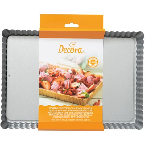 Teglia per crostate in metallo, mazurka, 32x22x3,5 cm, antiaderente (1/5)