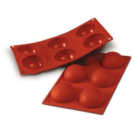 Stampo in silicone per emisferi e sfere monoporzione, 70 mm silikomart (1/2)