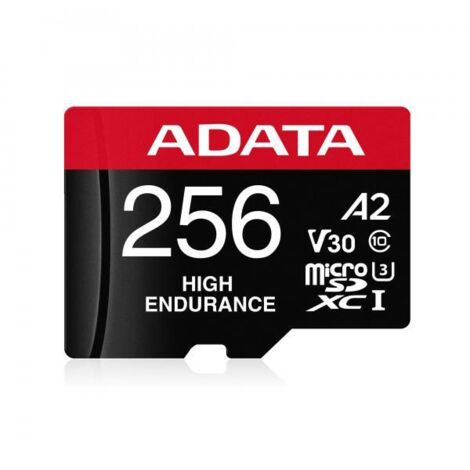 Scheda MicroSDXC Adata da 256 GB, classe UHS-I, modello AUSDX256GUI3V30SHA2-RA1 (1/4)