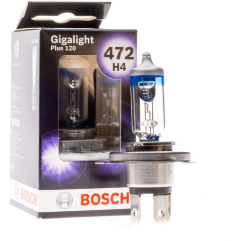 Lampadina alogena Bosch H4 12V 5000K bianca 55/65W P43t, 1 pz (1/4)