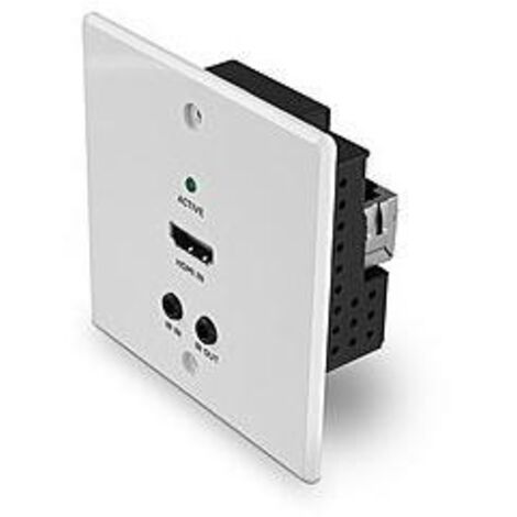 LINDY  70m Cat.6 HDMI 4K60, IR & RS-232 HDBaseT EU Wall Plate Extender, Transmitter HDMI ™, IR (Jack 3.5 mm) Extender (1/5)