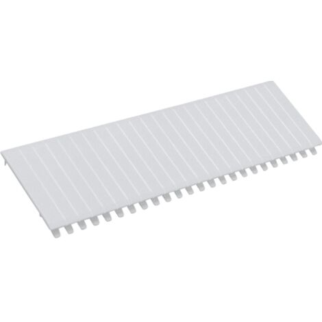 Tappo terminale modulare in plastica bianca, 12 moduli S35S (separabili a metà) /10 pz./ (1/2)