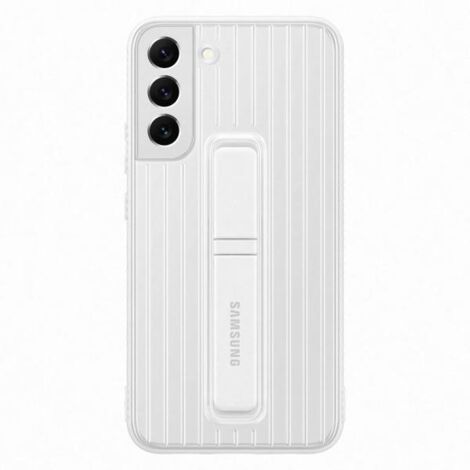 Custodia protettiva con supporto per Samsung Galaxy S22 Plus, colore bianco (1/4)