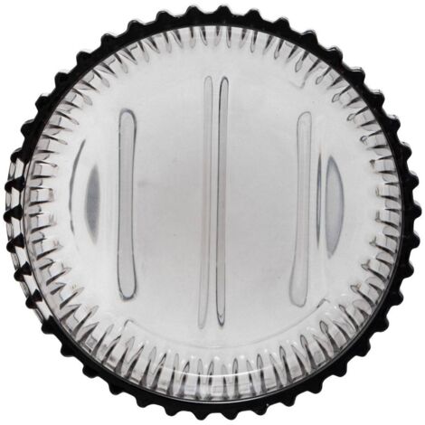 Portasapone in vetro Agathe, grigio, 11 × 11 cm, glamour (1/2)