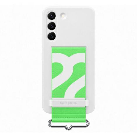 Custodia per Samsung Galaxy S22 Samsung Cover in silicone con cinturino bianco (1/4)