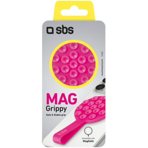 Supporto per smartphone MagSafe con ventosa - rosa (1/3)