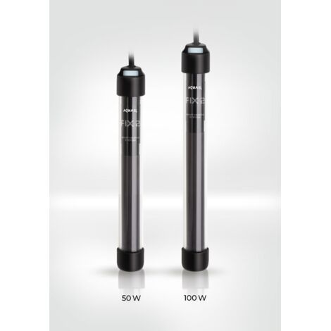 Aquael Fix2 - riscaldatore elettronico pretarato a 25°C per acquari - Wattaggio Riscaldatori e lampade terrario: 100W (1/4)