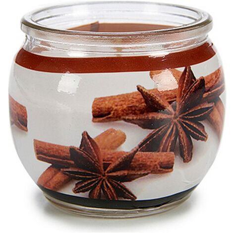Set di 12 candele profumate in vetro - Cannella (1/2)