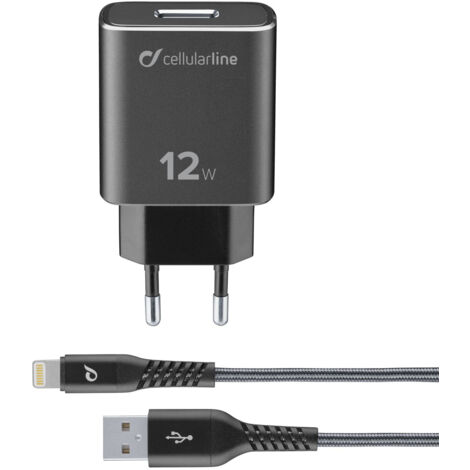 Cellularline  TETRACHKITMFIPH2AK Caricatore USB Presa di corrente 1 x Presa A USB 2.0 (1/5)