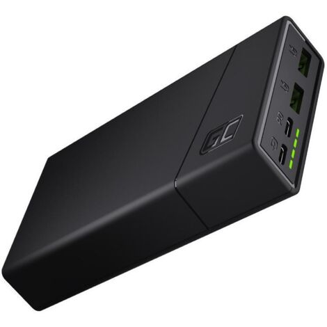 Green Cell PowerPlay20 Power bank 20000 mAh Ricarica rapida LiPo Nero Indicazione di stato (1/5)