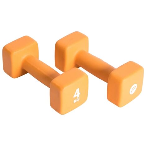 Set Manubri 2x4 kg in Neoprene Arancione Pure2Improve (1/3)