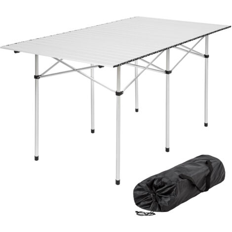 tavolo da camping in alluminio 140x70x70cm, pieghevole (1/5)
