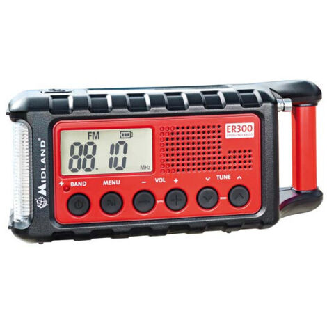 Power bank radio di emergenza midland er300 rosso nero (1/5)