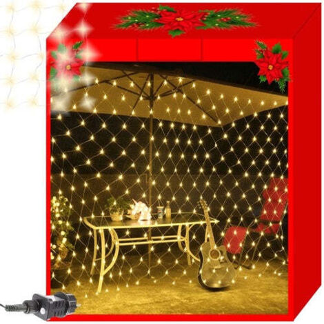 Rete luminosa per esterni, luci per albero di Natale, tenda luminosa, ghirlanda luminosa (1/5)
