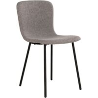 Halden SEDIA IMBOTTITA metallo grigio/nero