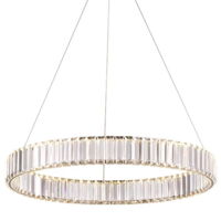 Bohemia Brass 80 AL - Lampadario ad anello in cristallo a LED 80 cm in ottone