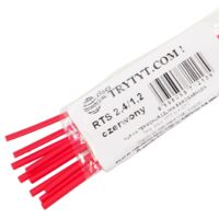 10x Guaine termorestringenti RTS 2.4/1.2 rosse